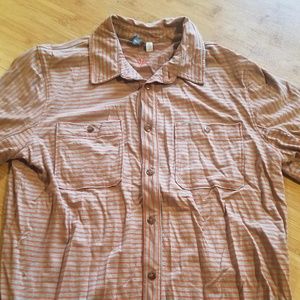 Ibex Mens Merino Wool Button-up Shirt - Medium